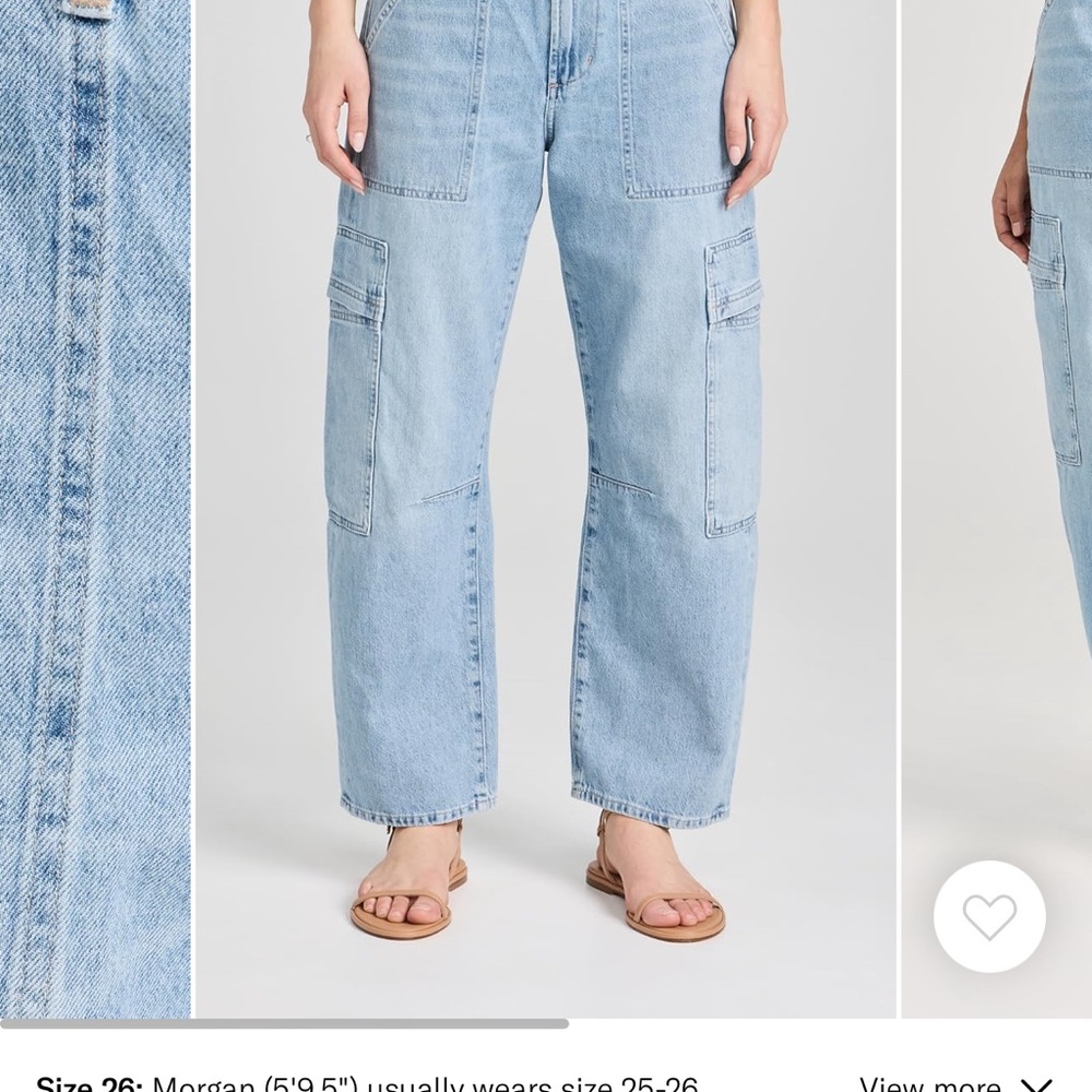 Citizens Of Humanity Light Blue Wide Leg Jeans